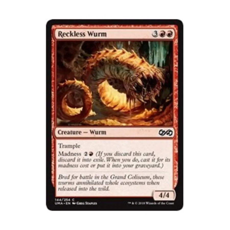 CCG Безрассудный червь (клавиша C), MTG - Ultimate Masters
CCG Безрассудный червь (клавиша C), MTG - Ultimate Masters
