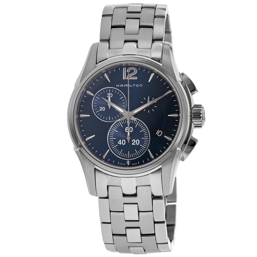 Hamilton Jazzmaster Chrono Quartz Blue Dial нержавеющая сталь мужские часы H32612141, синий
Hamilton Jazzmaster Chrono Quartz Blue Dial нержавеющая сталь мужские часы H32612141, синий