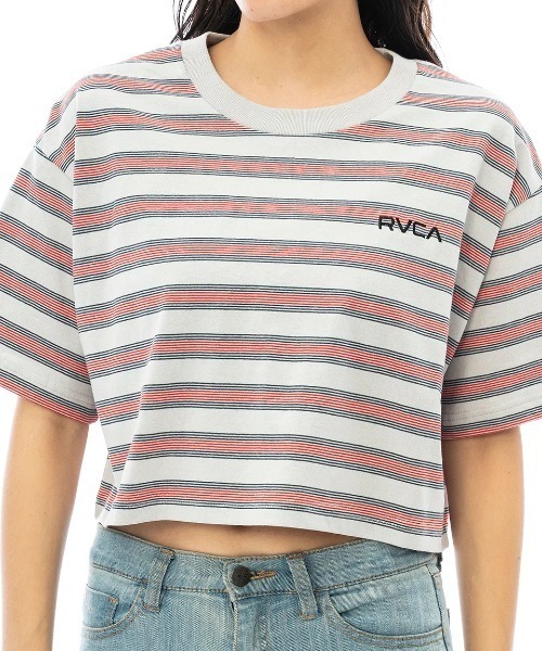 Футболка с коротким рукавом, кроп, в полоску RVCA, серый
Футболка с коротким рукавом, кроп, в полоску RVCA, серый