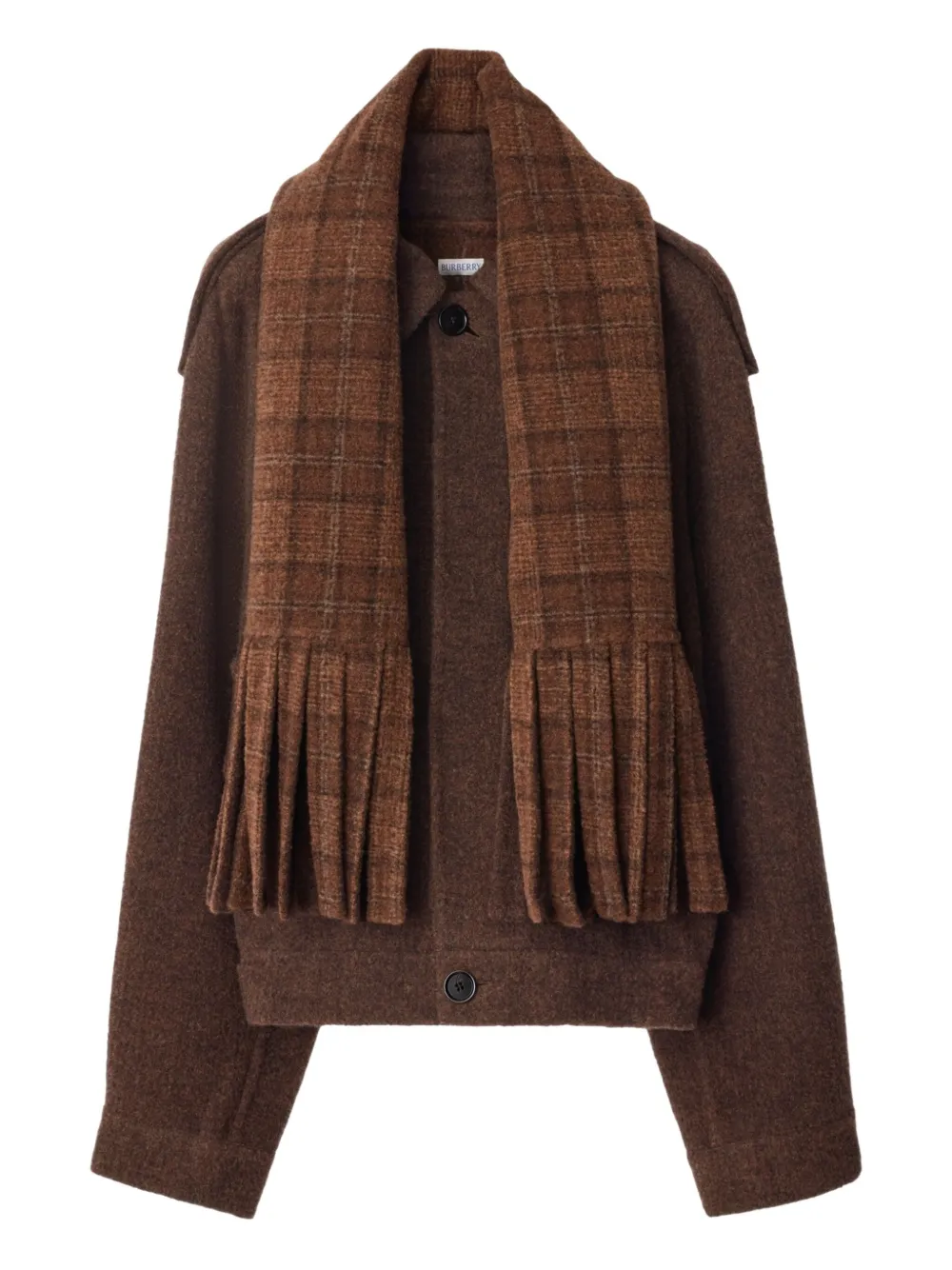 Куртка со съемным шарфом Burberry, коричневый
Куртка со съемным шарфом Burberry, коричневый