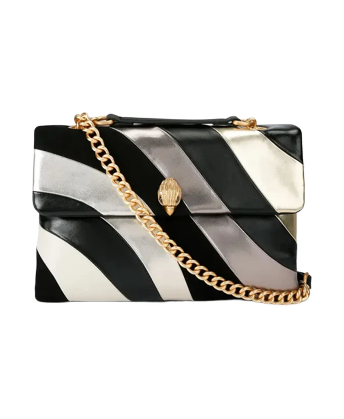 Металлическая кожаная сумка через плечо с изображением орла Kurt Geiger, черный
Металлическая кожаная сумка через плечо с изображением орла Kurt Geiger, черный