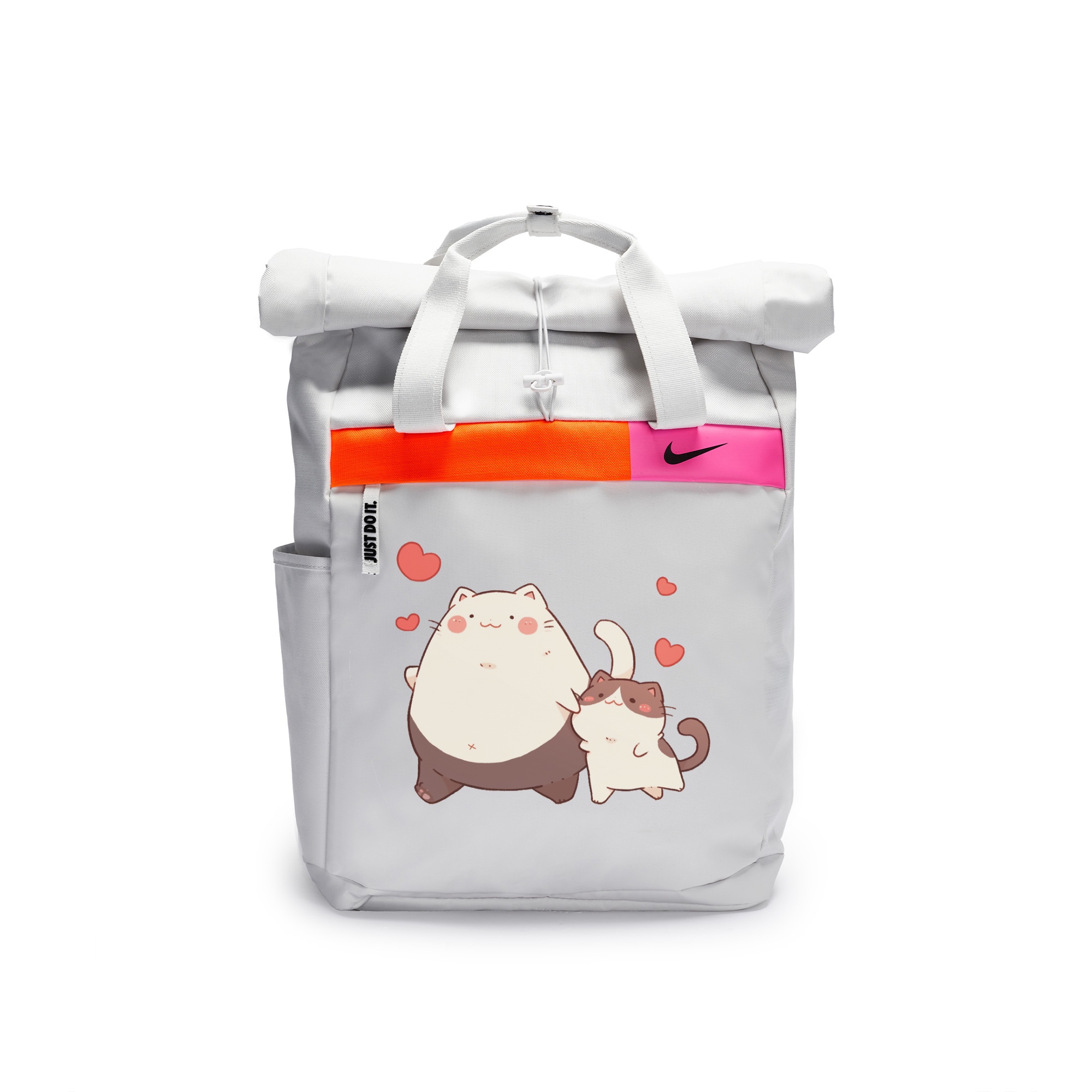 Nike Полиэстеровый граффити рюкзак повседневный унисекс светло-серебристый серый, Kitten Holding Hands
Nike Полиэстеровый граффити рюкзак повседневный унисекс светло-серебристый серый, Kitten Holding Hands