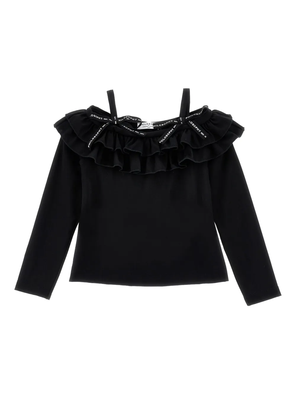 Топ с оборками Philosophy Di Lorenzo Serafini Kids, черный
Топ с оборками Philosophy Di Lorenzo Serafini Kids, черный