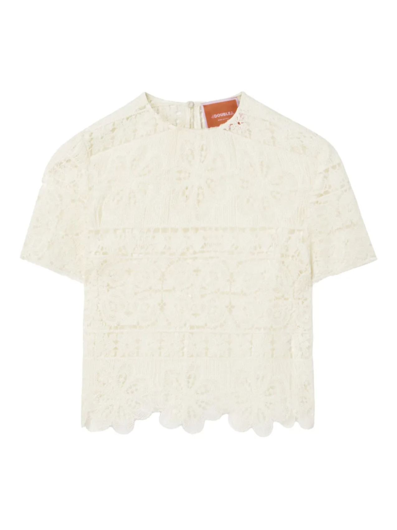 La DoubleJ укороченный топ Aria с кружевной вышивкой, желтый 
La DoubleJ укороченный топ Aria с кружевной вышивкой, желтый