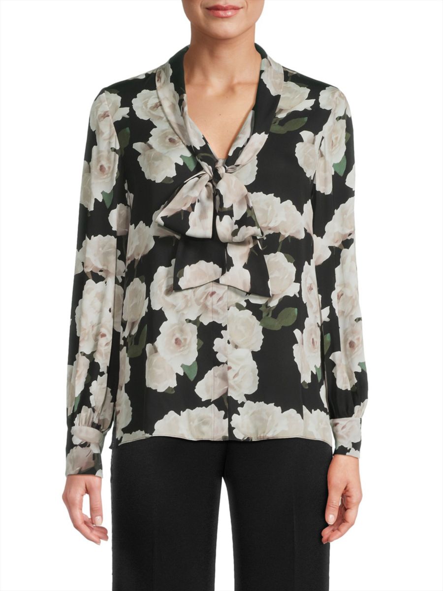 Блузка из эластичного шелка с цветочным принтом Dara Ungaro, цвет Ivory Multi
Блузка из эластичного шелка с цветочным принтом Dara Ungaro, цвет Ivory Multi