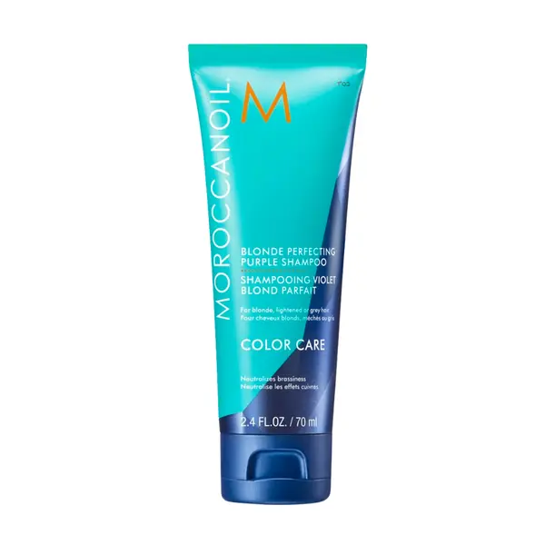Фиолетовый шампунь для волос, 70 мл Moroccanoil Blonde perfecting
Фиолетовый шампунь для волос, 70 мл Moroccanoil Blonde perfecting