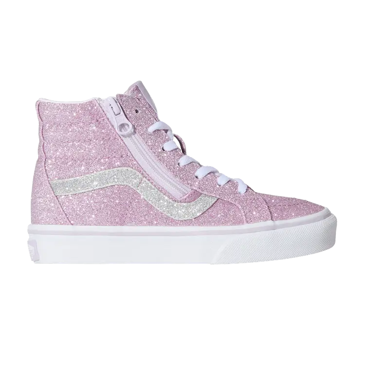 Кроссовки Vans Sk8-Hi Zip Kids, Glitter Lilac Mist Purple
Кроссовки Vans Sk8-Hi Zip Kids, Glitter Lilac Mist Purple