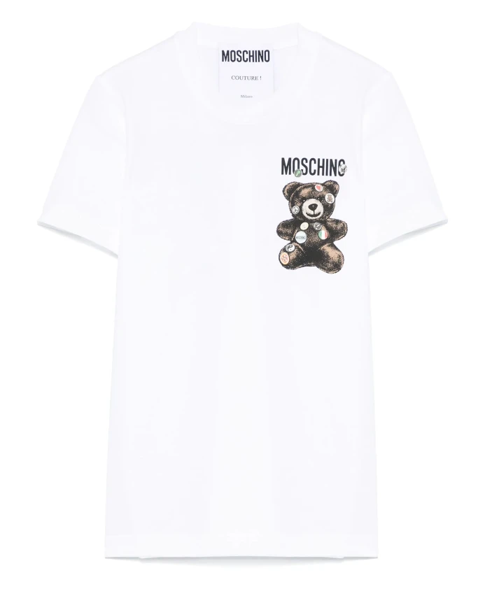 Повседневная хлопковая футболка для мужчин Moschino, белый
Повседневная хлопковая футболка для мужчин Moschino, белый