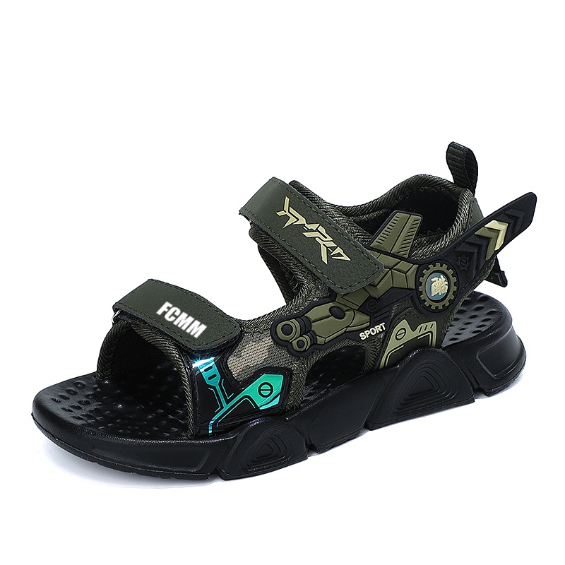 FCMM Нескользящие дышащие низкие сандалии армейского зеленого цвета для детей
FCMM Нескользящие дышащие низкие сандалии армейского зеленого цвета для детей