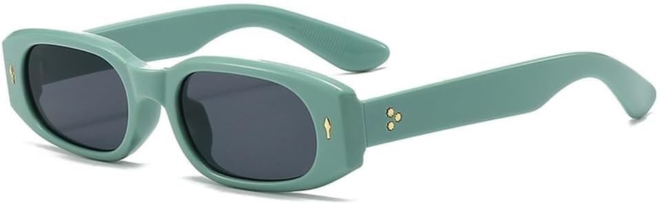 Модные маленькие прямоугольные солнцезащитные очки для женщин в стиле ретро, конфетные цвета, солнцезащитные очки UV400 для мужчин, трендовые панк-очки с заклепками LXLHWN, Green Gray
Модные маленькие прямоугольные солнцезащитные очки для женщин в стиле ретро, конфетные цвета, солнцезащитные очки UV400 для мужчин, трендовые панк-очки с заклепками LXLHWN, Green Gray