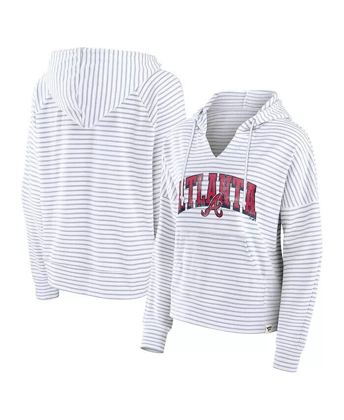 Женская белая толстовка с капюшоном Atlanta Braves Striped Fundamentals с вырезом и вырезом Fanatics
Женская белая толстовка с капюшоном Atlanta Braves Striped Fundamentals с вырезом и вырезом Fanatics