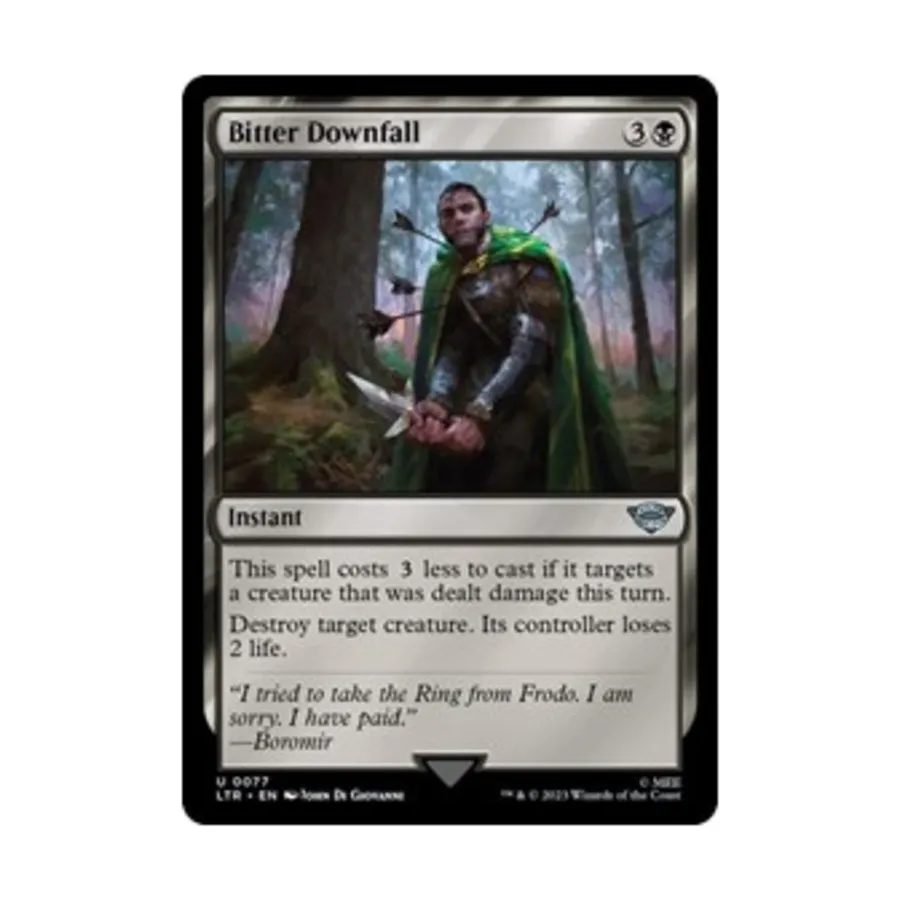 CCG Горькое падение (U), MTG - Universes Beyond: Lord of the Rings
CCG Горькое падение (U), MTG - Universes Beyond: Lord of the Rings