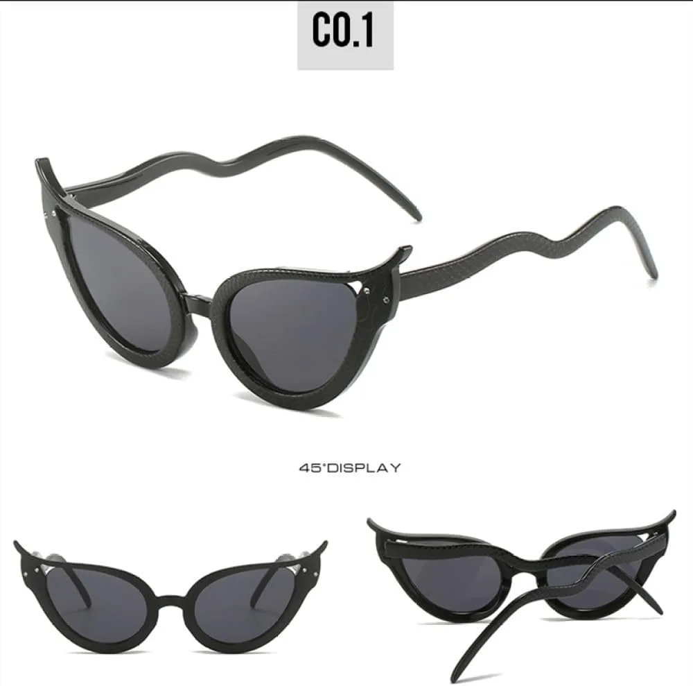 Солнцезащитные очки «Кошачий глаз» с рисунком под змеиную кожу для женщин и мужчин, модные и сексуальные, с защитой от УФ-излучения UV400 generic, Black Gray
Солнцезащитные очки «Кошачий глаз» с рисунком под змеиную кожу для женщин и мужчин, модные и сексуальные, с защитой от УФ-излучения UV400 generic, Black Gray