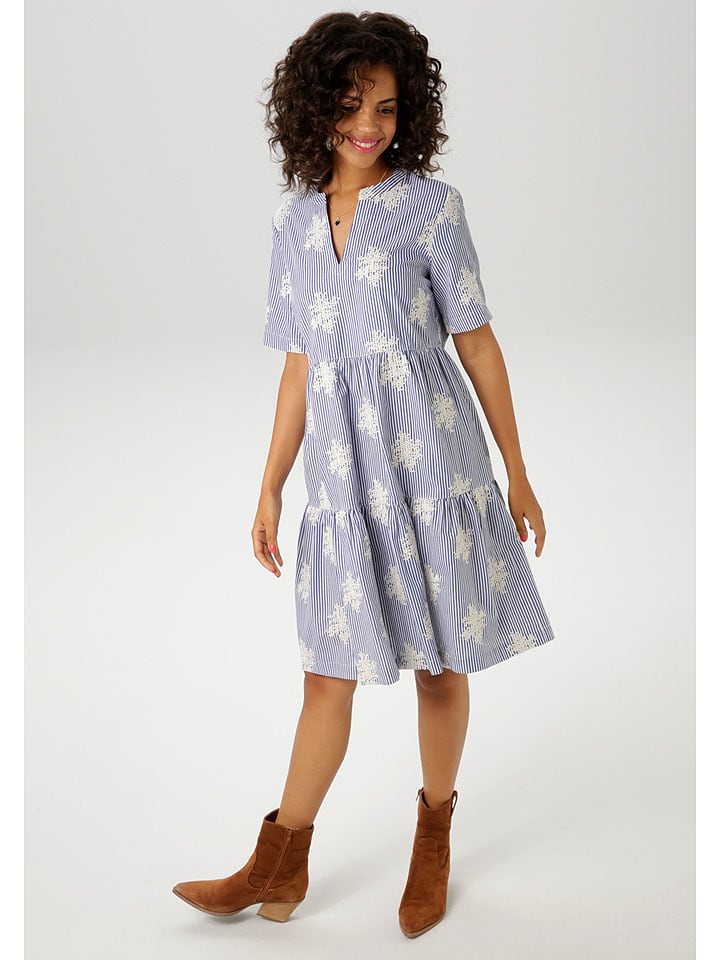 Короткое платье Aniston, синий/белый
Короткое платье Aniston, синий/белый