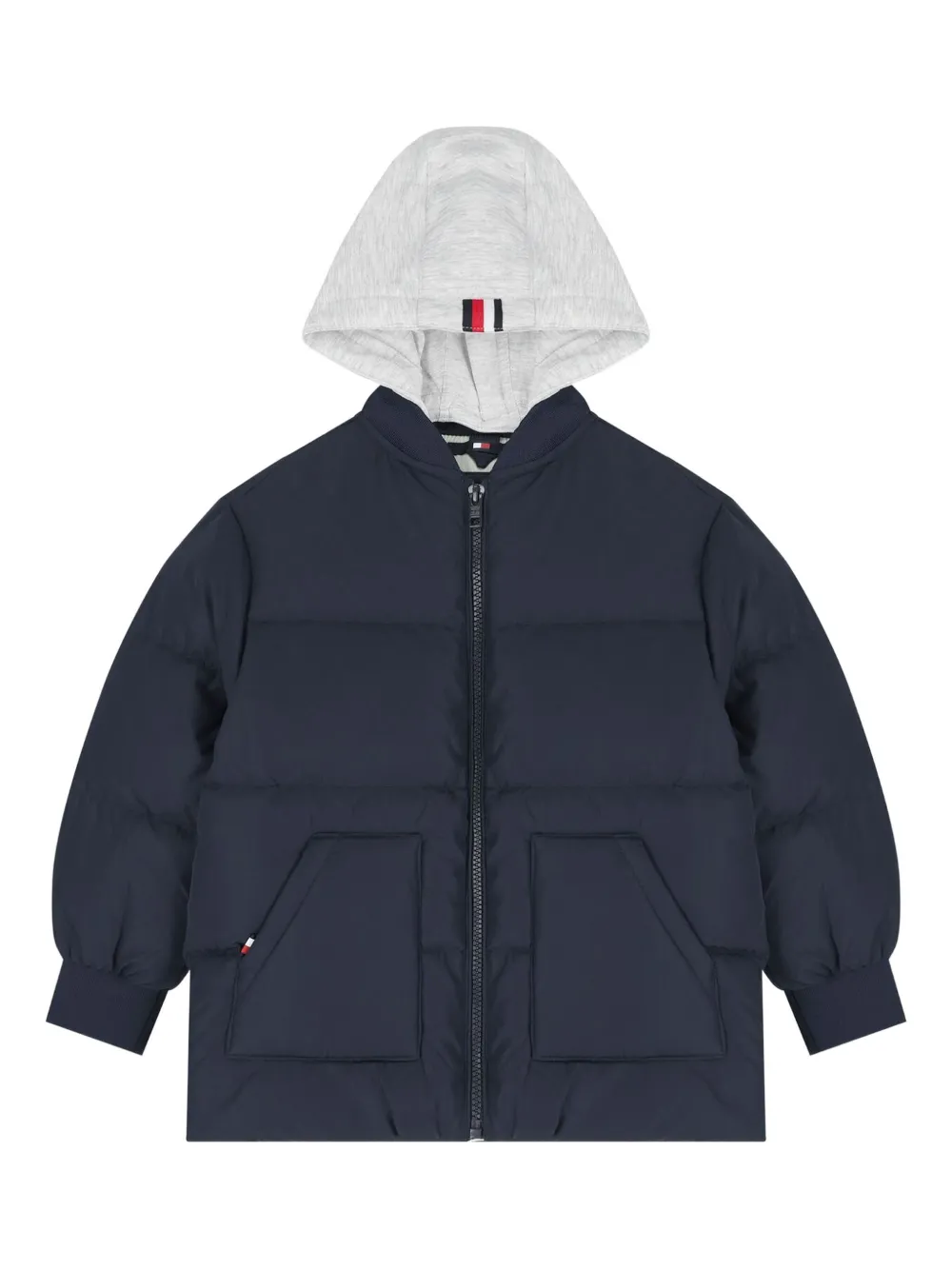 Пуховик с капюшоном и вышивкой Tommy Hilfiger Junior, синий
Пуховик с капюшоном и вышивкой Tommy Hilfiger Junior, синий