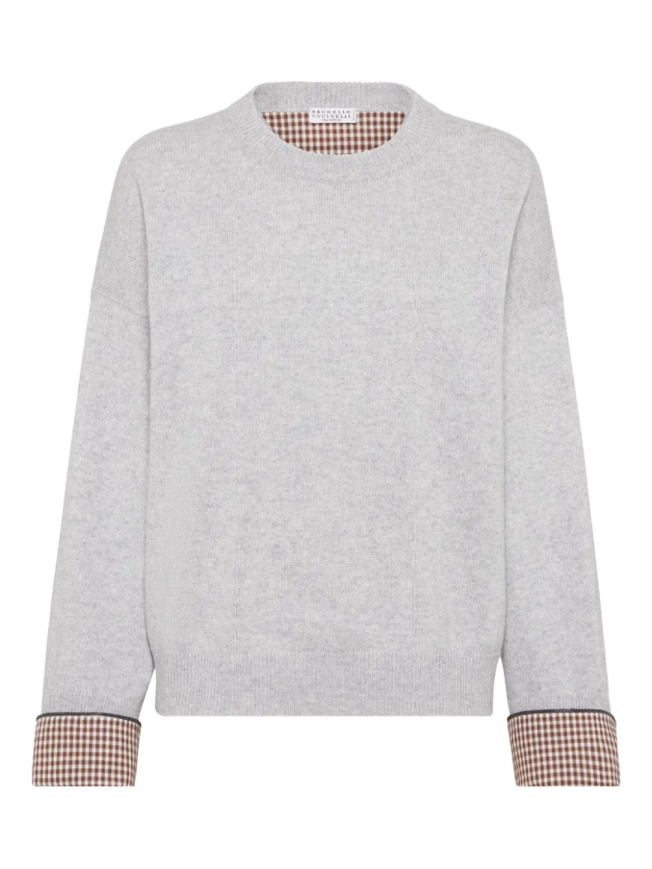 Brunello Cucinelli кашемировый джемпер, серый
Brunello Cucinelli кашемировый джемпер, серый