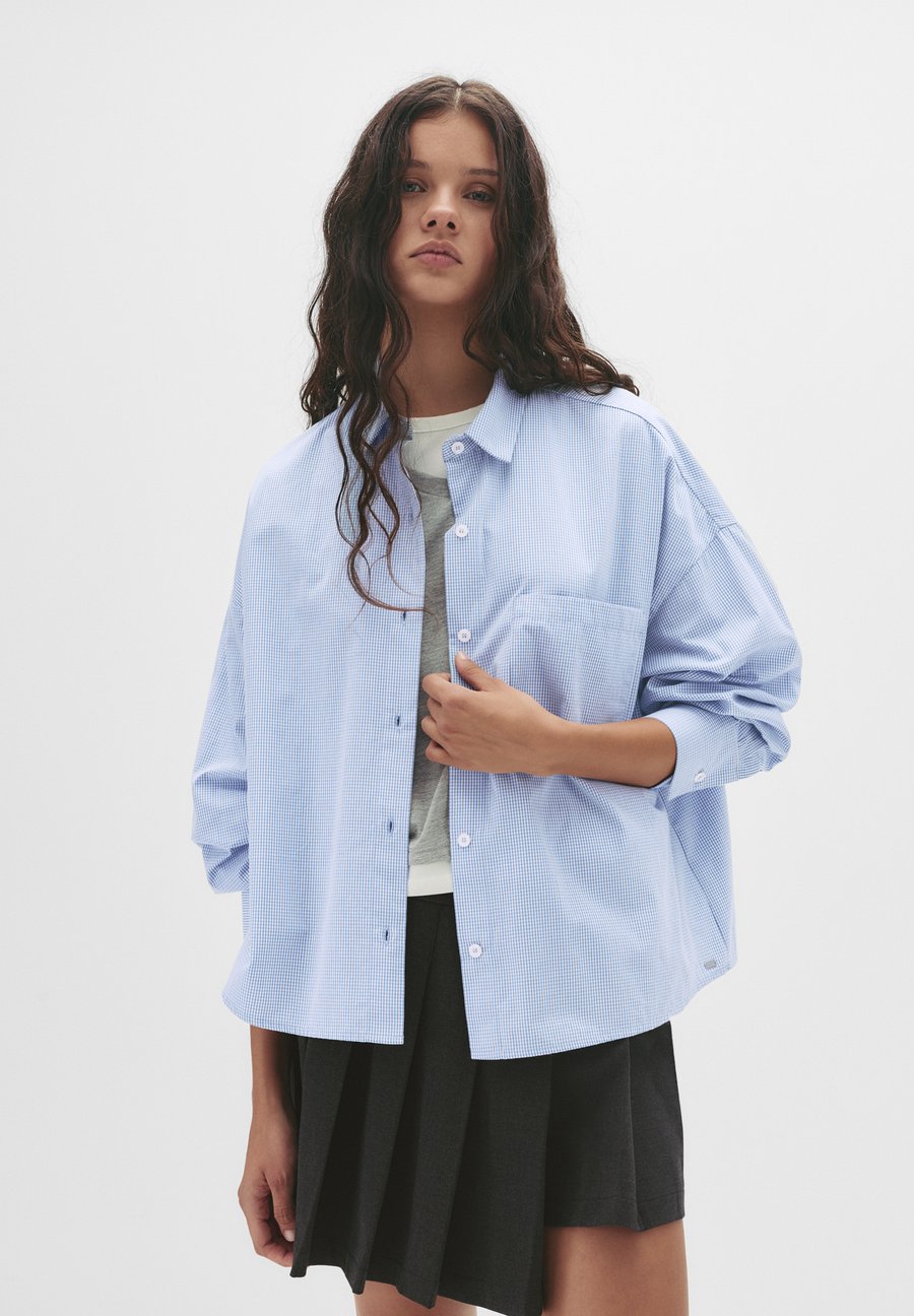 Блуза PULL&BEAR CHECK, Blue-Grey
Блуза PULL&BEAR CHECK, Blue-Grey