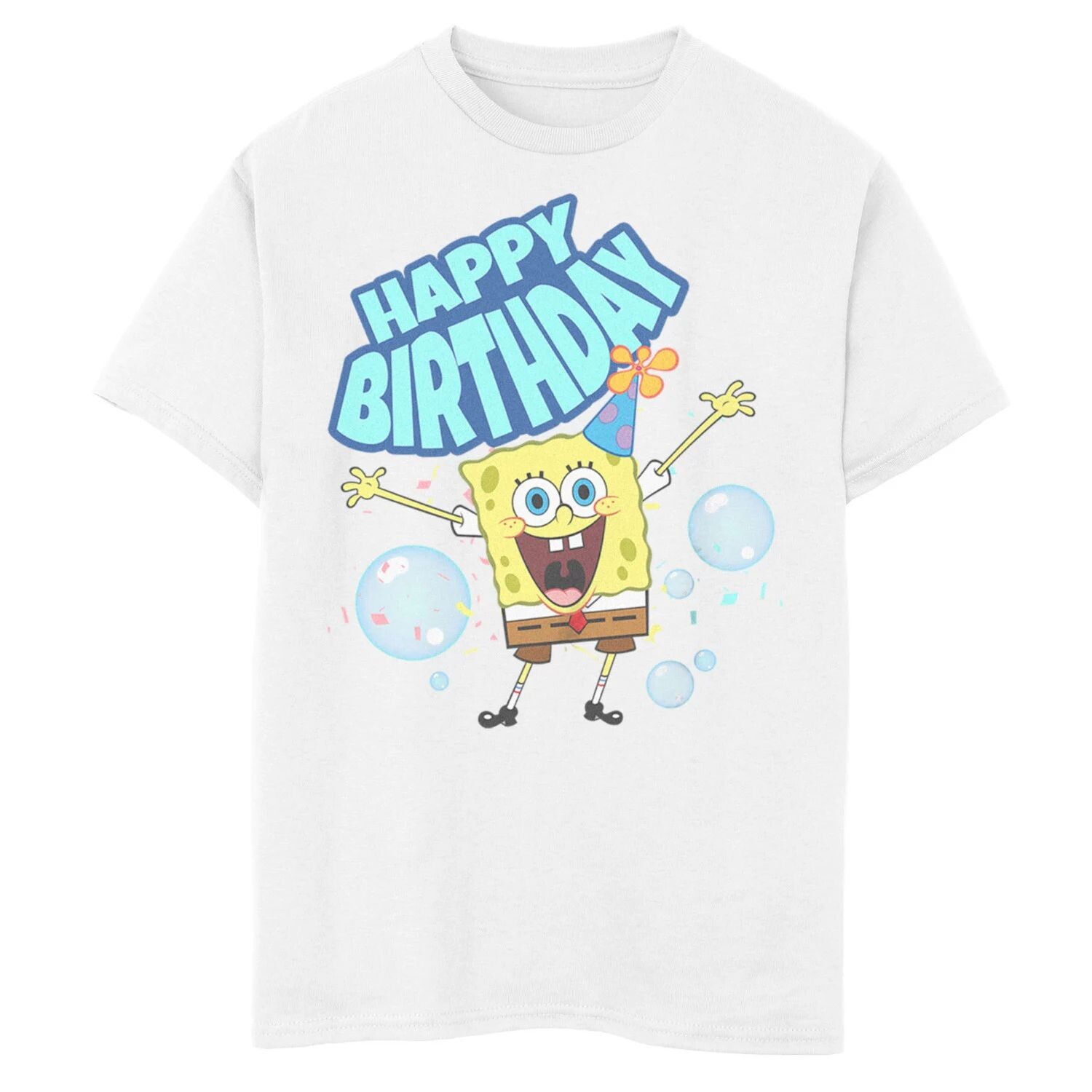 Футболка с днем рождения «Губка Боб» для мальчиков 8–20 лет Licensed Character 
Футболка с днем рождения «Губка Боб» для мальчиков 8–20 лет Licensed Character