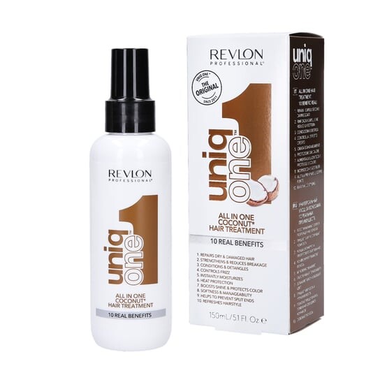 Питательный спрей-спрей с кокосом 10в1, 150 мл Revlon Professional, Uniq One All In One Coconut Hair Treatment
Питательный спрей-спрей с кокосом 10в1, 150 мл Revlon Professional, Uniq One All In One Coconut Hair Treatment