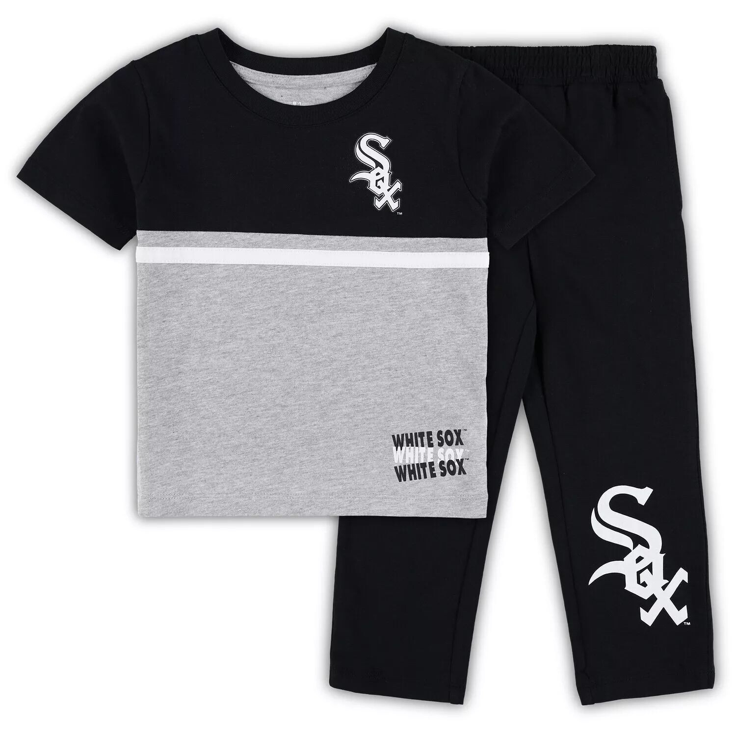 Черно-белый комплект футболки и брюк Chicago White Sox Batters Box для малышей Outerstuff, Черный, Черно-белый комплект футболки и брюк Chicago White Sox Batters Box для малышей Outerstuff
Черно-белый комплект футболки и брюк Chicago White Sox Batters Box для малышей Outerstuff, Черный, Черно-белый комплект футболки и брюк Chicago White Sox Batters Box для малышей Outerstuff