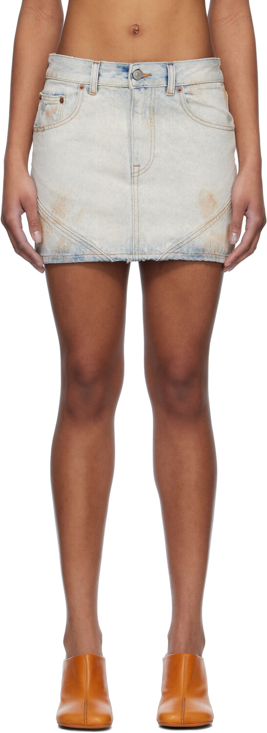 Синяя джинсовая мини-юбка MM6 Maison Margiela
Синяя джинсовая мини-юбка MM6 Maison Margiela