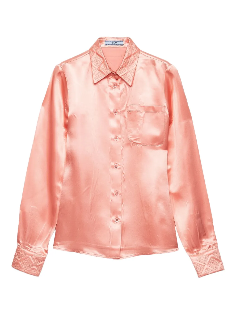 Рубашка с вышивкой Prada, оранжевый
Рубашка с вышивкой Prada, оранжевый