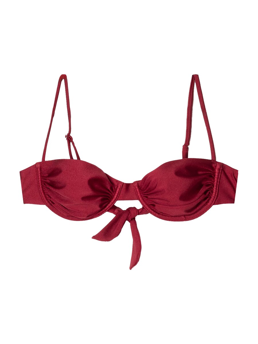 Верх бикини-балконет Bershka, бордовый
Верх бикини-балконет Bershka, бордовый
