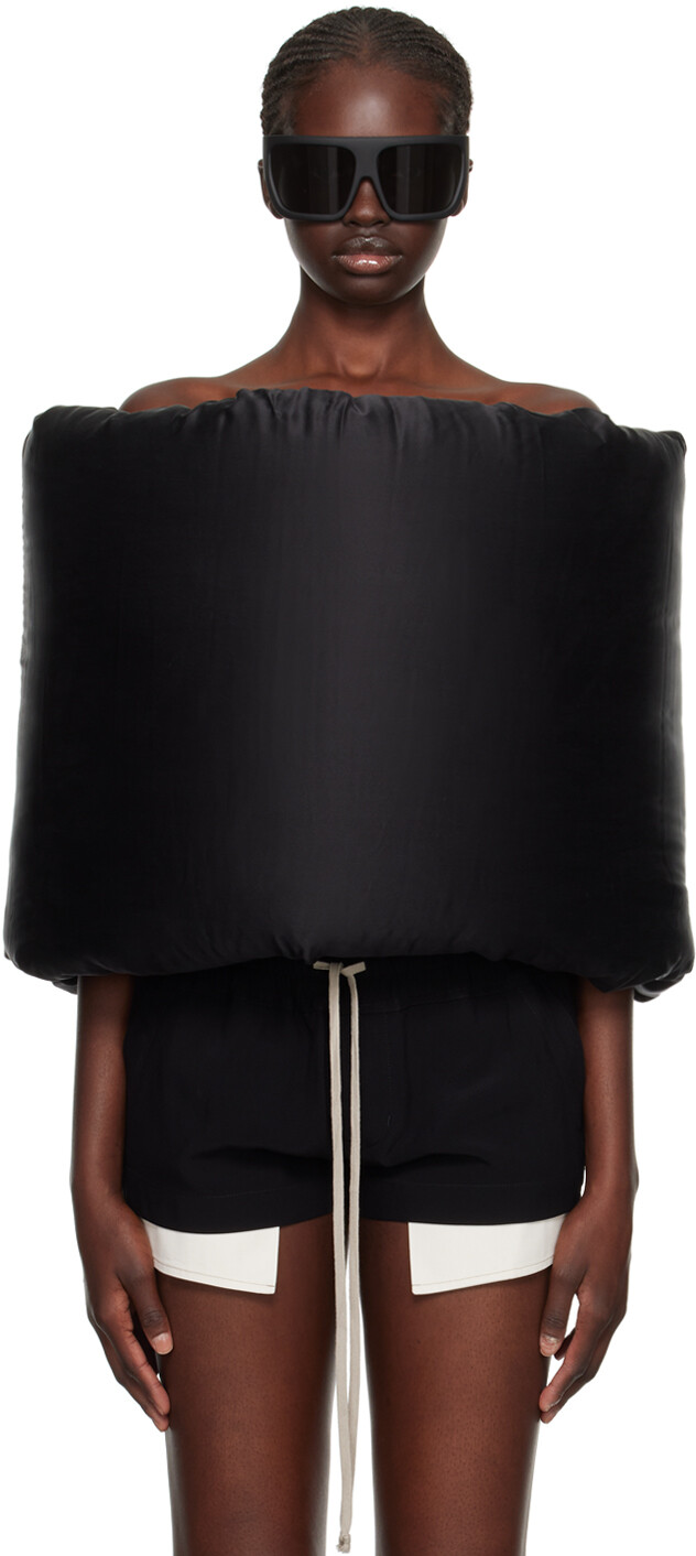 Черный пуховый шарф в форме пончика Черный Rick Owens
Черный пуховый шарф в форме пончика Черный Rick Owens