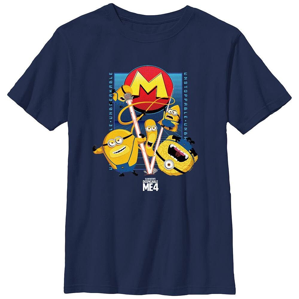 Футболка с рисунком «Гадкий я 4 могучие миньоны» для мальчиков 8–20 лет Licensed Character, темно-синий
Футболка с рисунком «Гадкий я 4 могучие миньоны» для мальчиков 8–20 лет Licensed Character, темно-синий