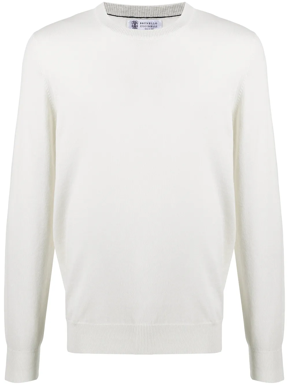 Свитер с круглым вырезом Brunello Cucinelli, белый
Свитер с круглым вырезом Brunello Cucinelli, белый