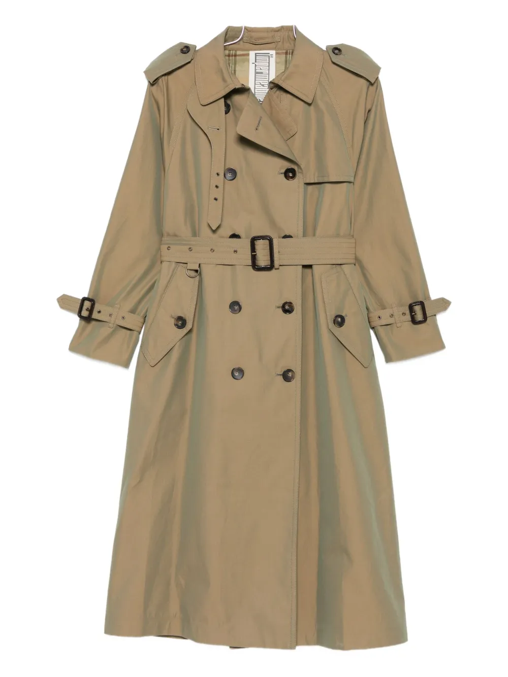 Двубортный пиджак с поясом L'Impermeabile, зеленый
Двубортный пиджак с поясом L'Impermeabile, зеленый