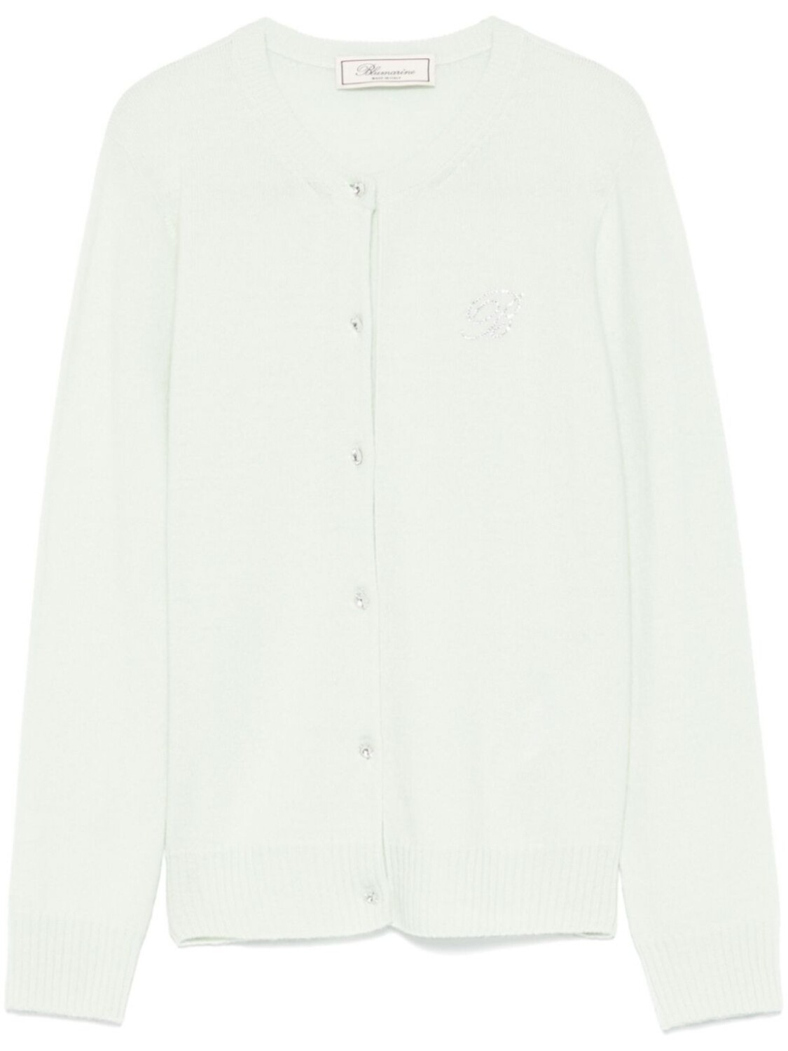 Blumarine кардиган с логотипом, зеленый 
Blumarine кардиган с логотипом, зеленый