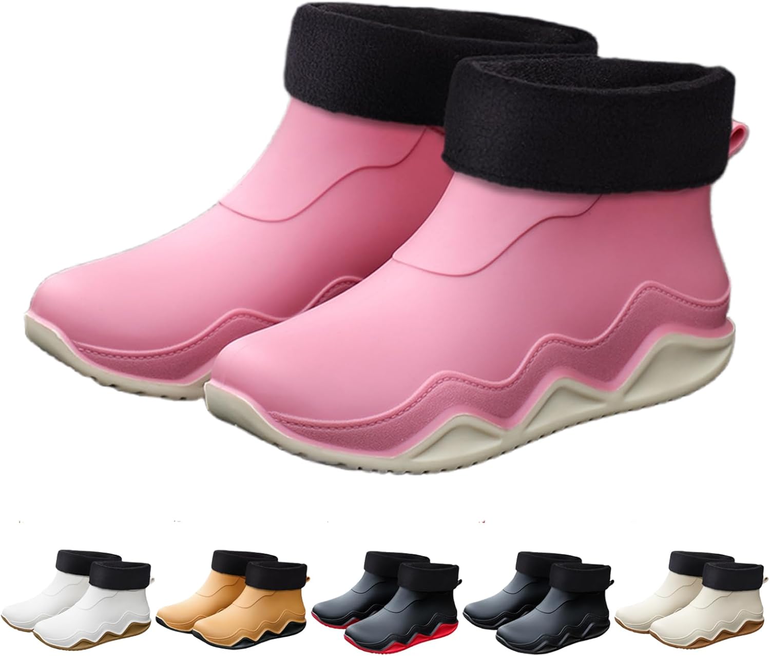 Модные дождевые ботинки Gezolligheid для мужчин и женщин, пара, противоскользящие, износостойкие, водонепроницаемые, для работы на улице, рыбалки и путешествий, розовый
Модные дождевые ботинки Gezolligheid для мужчин и женщин, пара, противоскользящие, износостойкие, водонепроницаемые, для работы на улице, рыбалки и путешествий, розовый