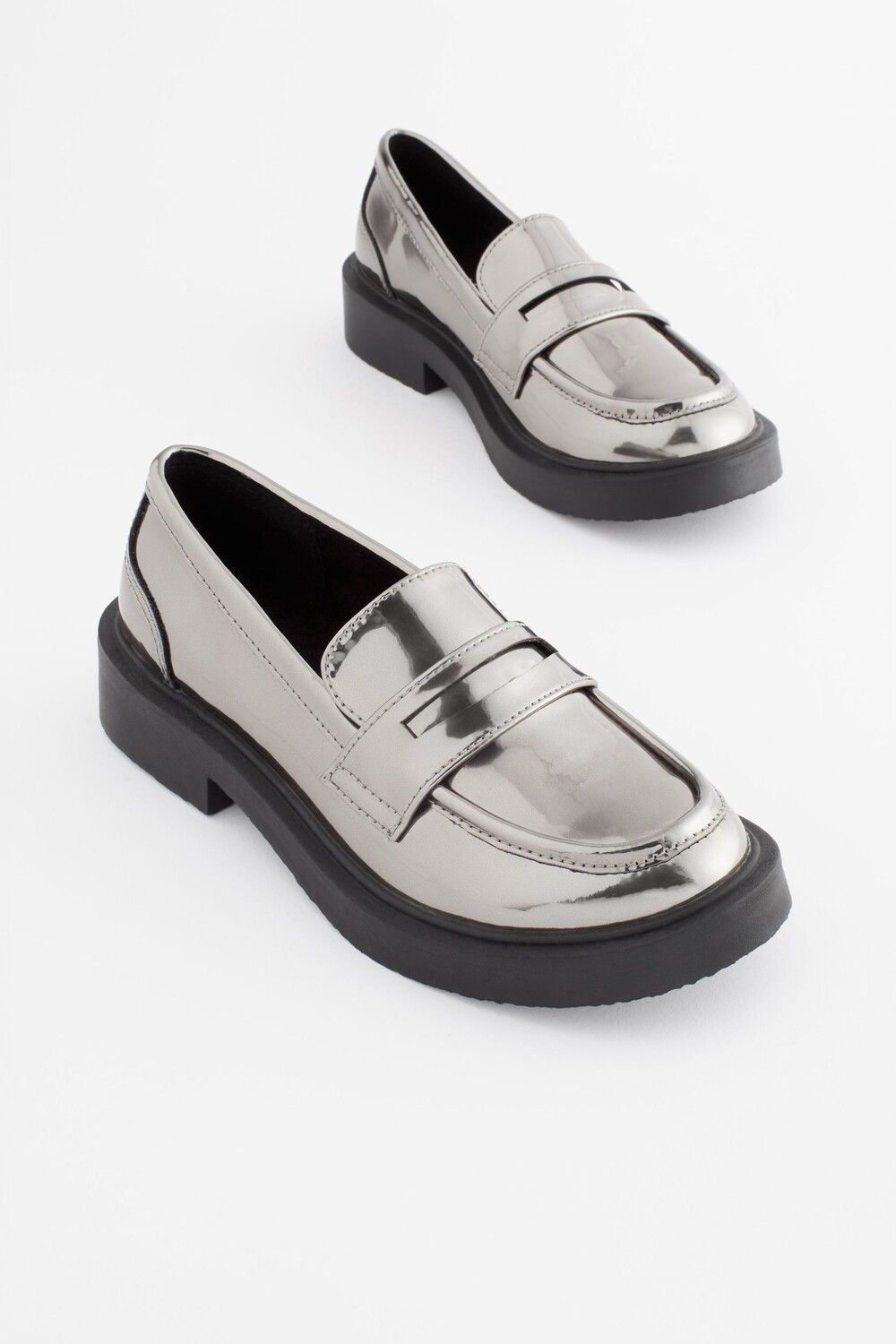 Мокасины на толстой подошве Next, серебряный
Мокасины на толстой подошве Next, серебряный