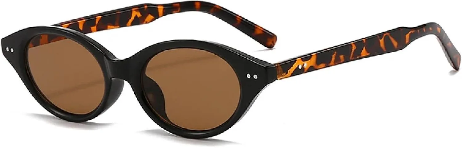 Солнцезащитные очки «кошачий глаз» для женщин и мужчин, небольшие ретро-заклепки, защита от УФ-излучения UV400, модные овальные линзы UATXTAU, Black Leopard Tea
Солнцезащитные очки «кошачий глаз» для женщин и мужчин, небольшие ретро-заклепки, защита от УФ-излучения UV400, модные овальные линзы UATXTAU, Black Leopard Tea