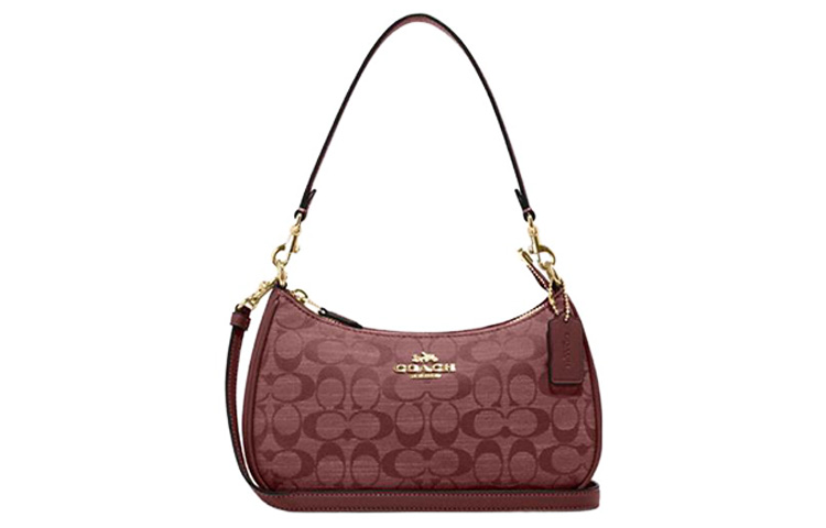 Сумка через плечо из ткани тери с кожаной вставкой на плече Coach женская бордовая
Сумка через плечо из ткани тери с кожаной вставкой на плече Coach женская бордовая