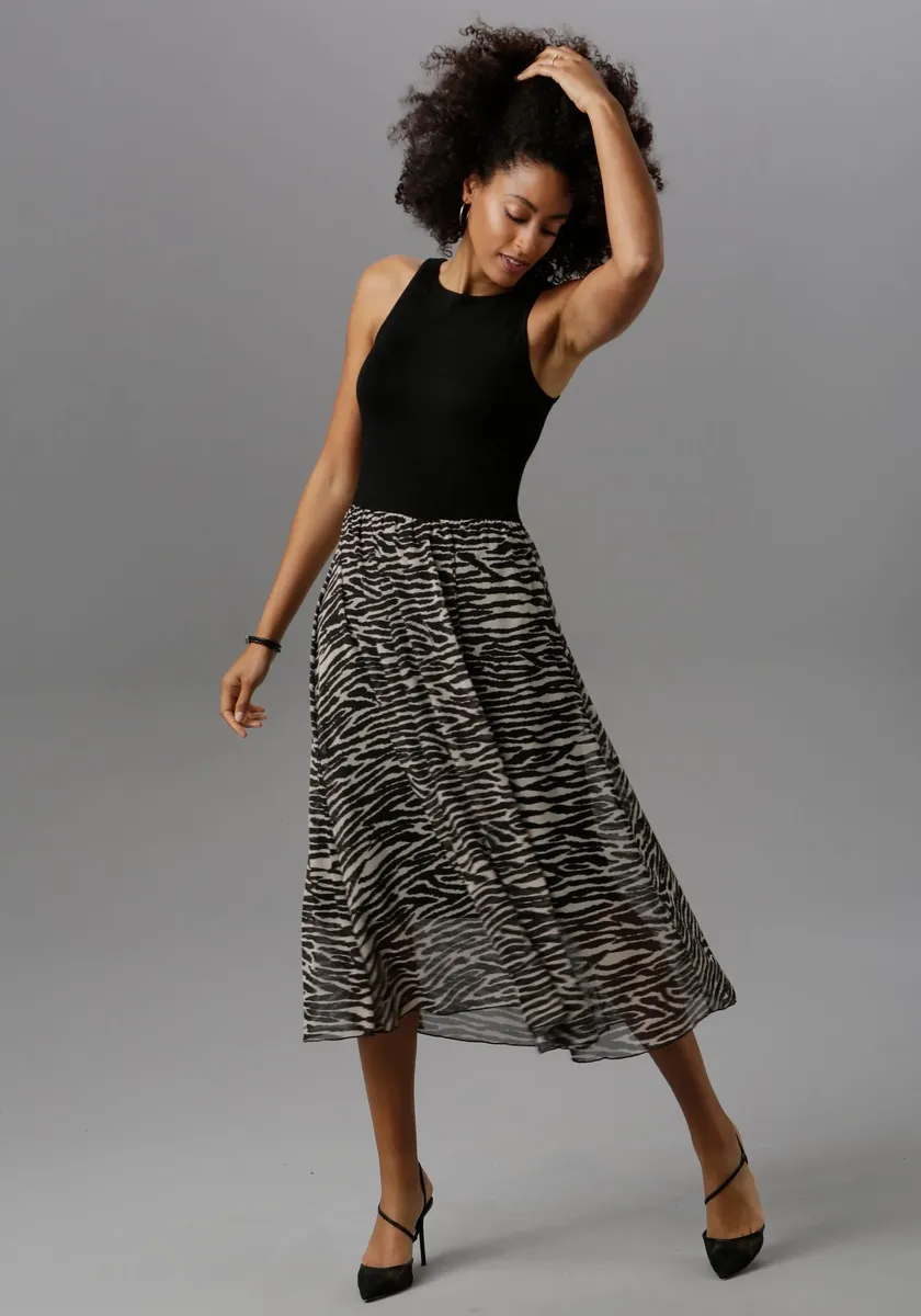 Вечернее платье Aniston SELECTED с животным принтом, черный
Вечернее платье Aniston SELECTED с животным принтом, черный