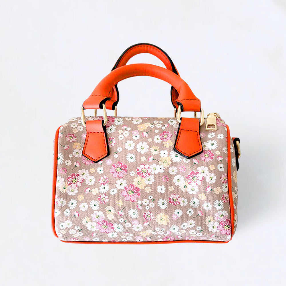 Цветочная сумка-шоппер или через плечо FASHNZFAB, коралловый 
Цветочная сумка-шоппер или через плечо FASHNZFAB, коралловый