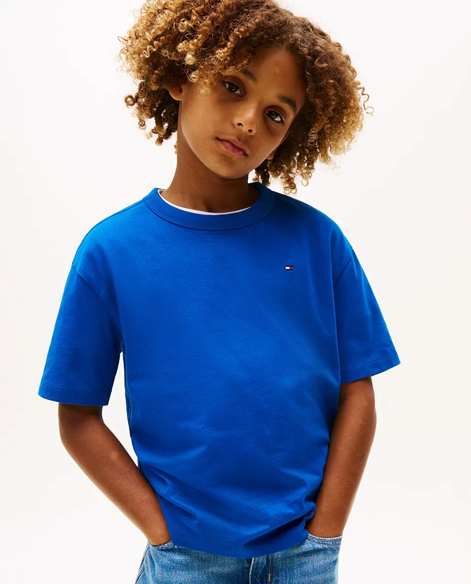Детская футболка с короткими рукавами и логотипом на спине Tommy Hilfiger, синий
Детская футболка с короткими рукавами и логотипом на спине Tommy Hilfiger, синий
