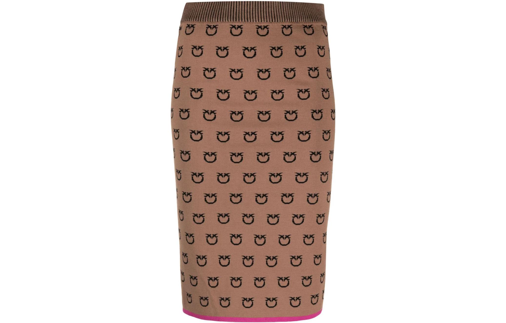 Юбка вязаная с логотипом PINKO, коричневый
Юбка вязаная с логотипом PINKO, коричневый