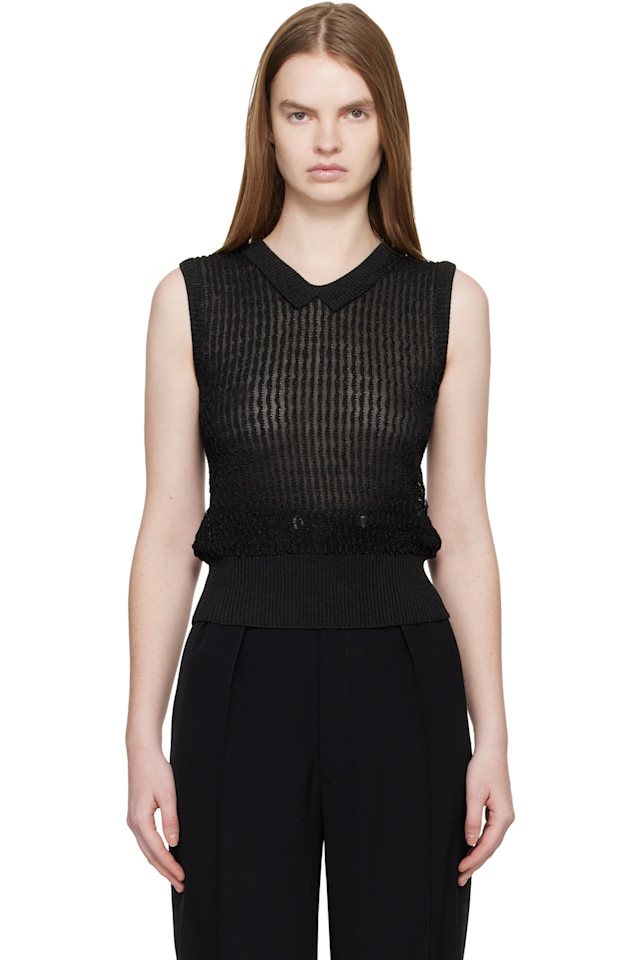 Вязаный жилет Maison Margiela, черный
Вязаный жилет Maison Margiela, черный