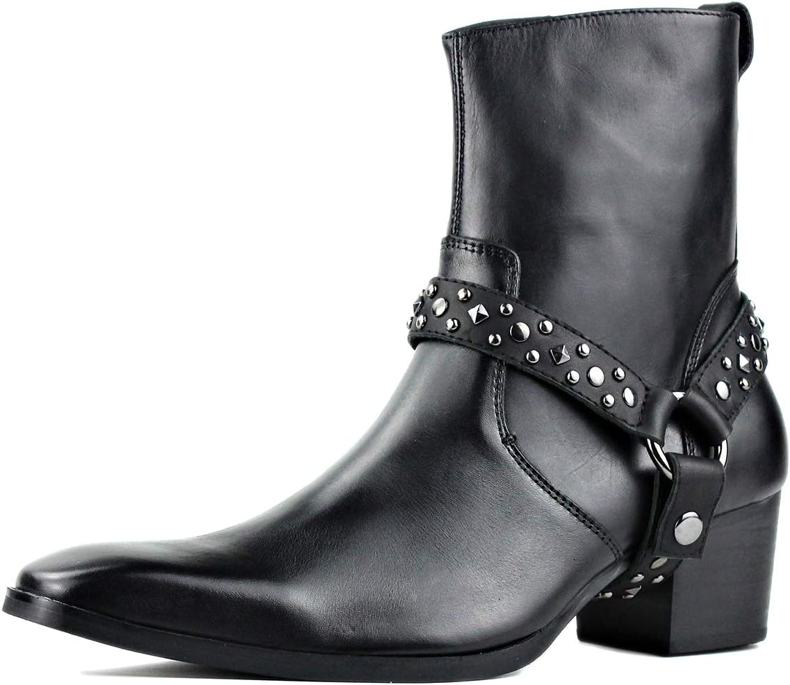 Мужские ботинки челси OSSTONE, кожаные ботинки-чукка в стиле ретро, мотоциклетные ботинки с боковой молнией на каблуке, модель JY002-Brown-M, черный
Мужские ботинки челси OSSTONE, кожаные ботинки-чукка в стиле ретро, мотоциклетные ботинки с боковой молнией на каблуке, модель JY002-Brown-M, черный