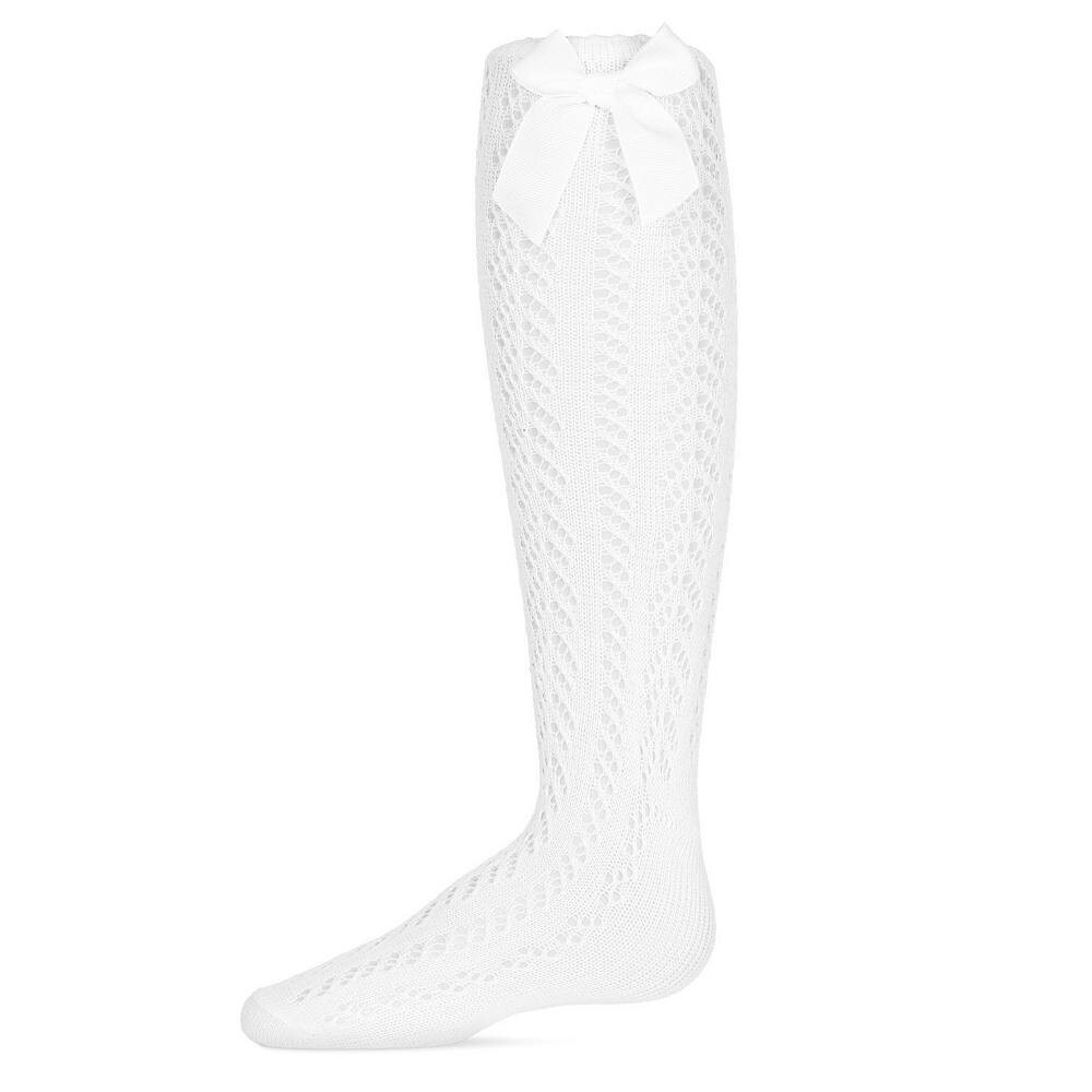 Носки до колена из хлопковой смеси с бантом для маленьких детей и девочек, связанные крючком MeMoi, белый
Носки до колена из хлопковой смеси с бантом для маленьких детей и девочек, связанные крючком MeMoi, белый