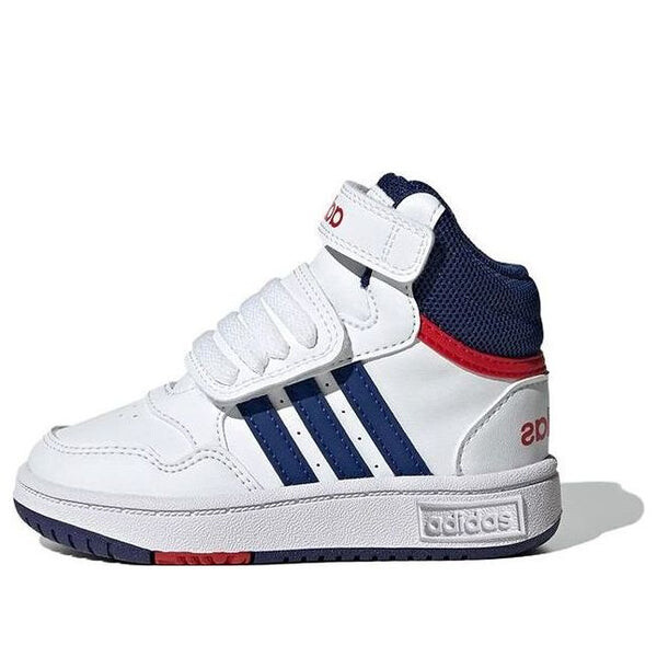 Кроссовки neo hoops mid Adidas, белый 
Кроссовки neo hoops mid Adidas, белый