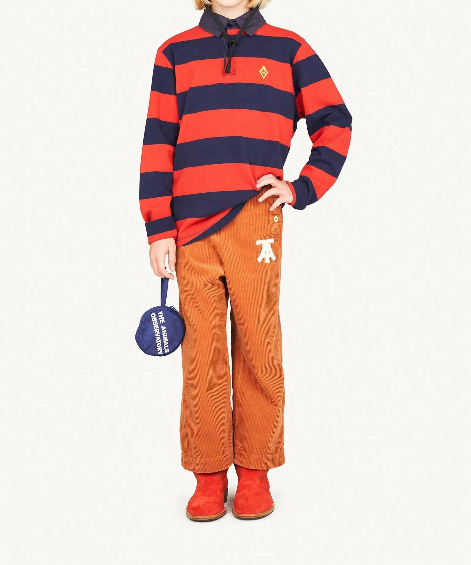 Футболка с угрем в красном/темно-синем цвете The Animals Observatory 
Футболка с угрем в красном/темно-синем цвете The Animals Observatory