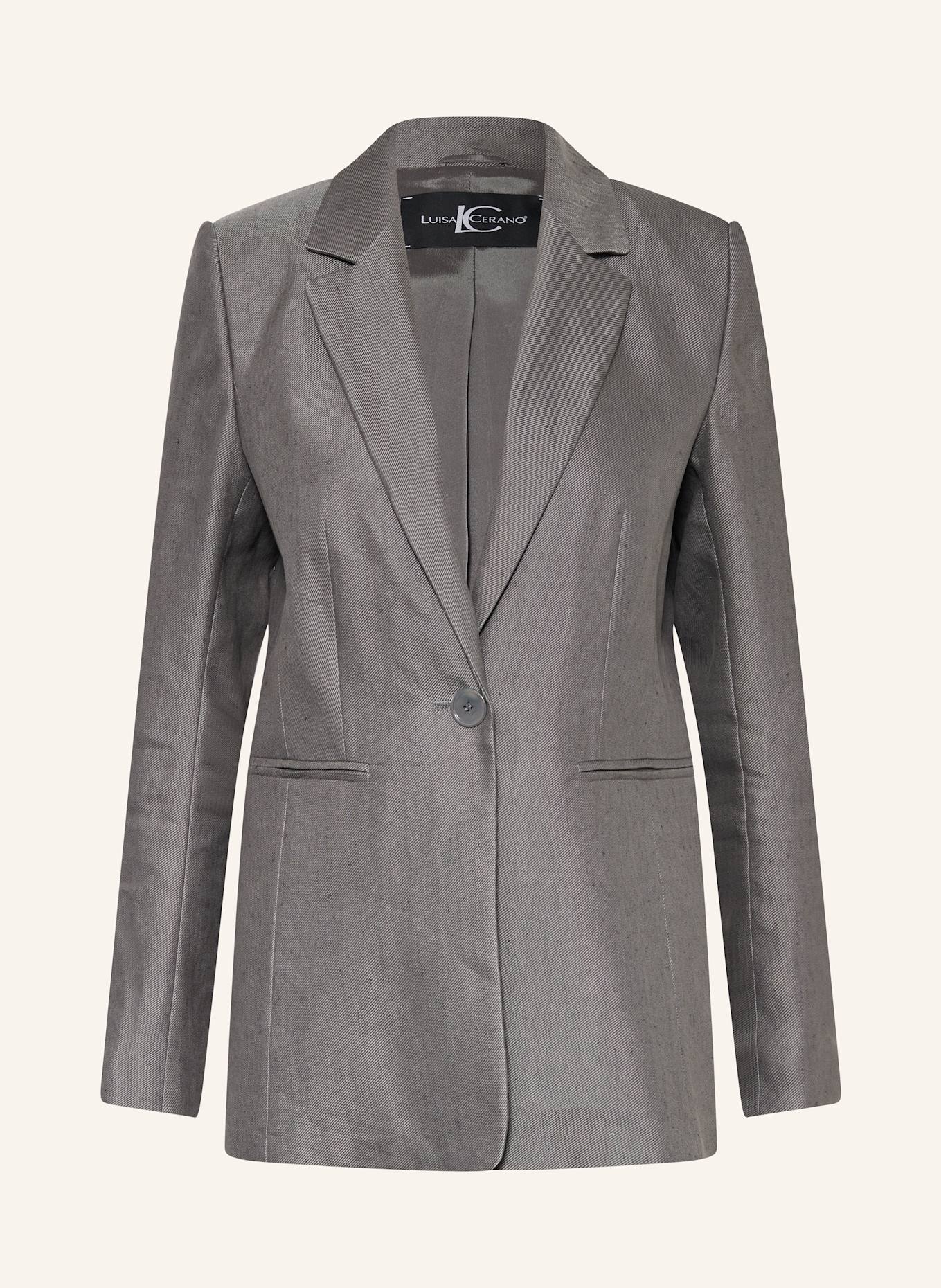 Блейзер с льном Luisa Cerano, серый
Блейзер с льном Luisa Cerano, серый