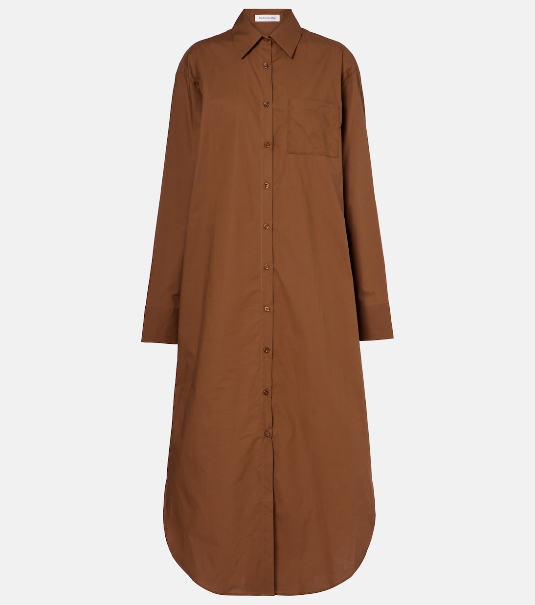 Хлопковое платье-рубашка Helena The Frankie Shop, коричневый
Хлопковое платье-рубашка Helena The Frankie Shop, коричневый