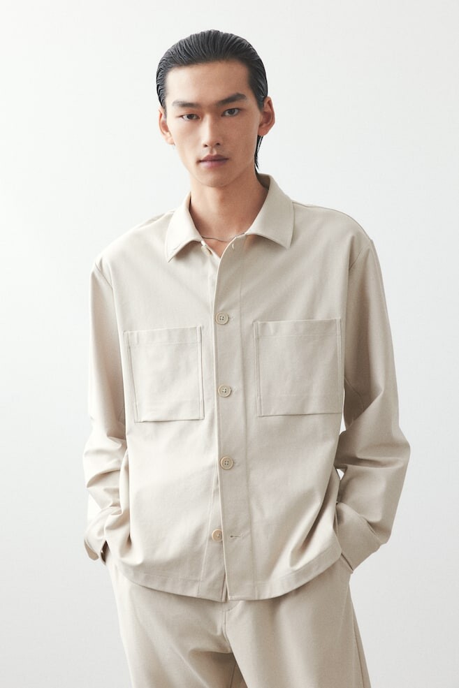 Твиловая верхняя рубашка обычного кроя H&M, бежевый
Твиловая верхняя рубашка обычного кроя H&M, бежевый