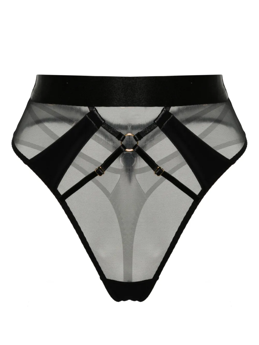 Полупрозрачные трусы-стринги Vero Bordelle, черный 
Полупрозрачные трусы-стринги Vero Bordelle, черный
