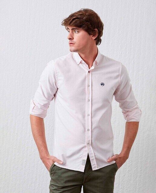 Базовая мужская рубашка в полоску Slim Altonadock, розовый
Базовая мужская рубашка в полоску Slim Altonadock, розовый